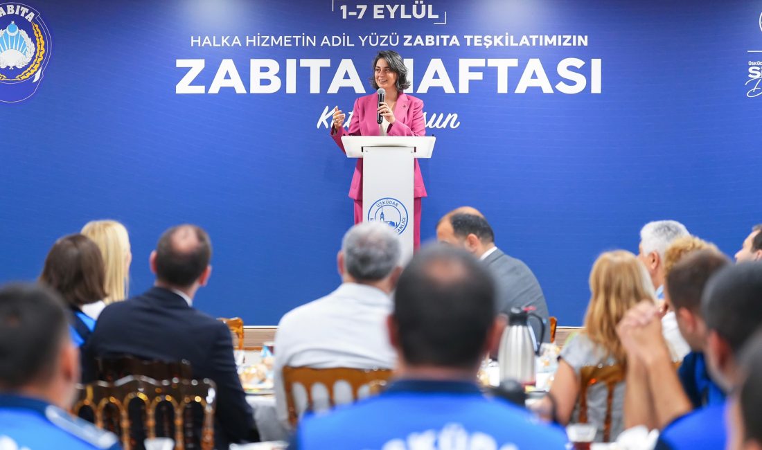 Üsküdar Belediye Başkanı Sinem Dedetaş, Zabıta Haftası kapsamında Üsküdar Belediyesi