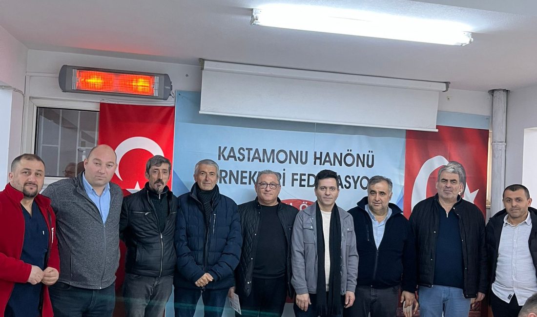 Kızılay ile Hanönü Dernekler Federasyonu Başkanı Ertan Çoban öncülüğünde gerçekleştirilen