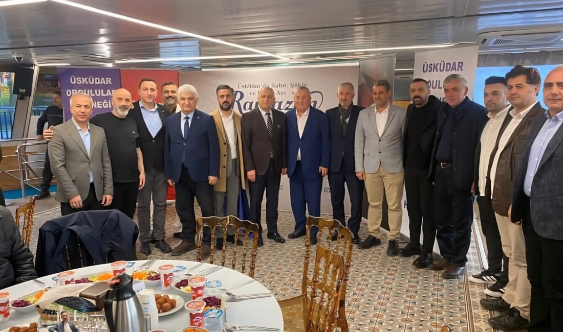 Üsküdar Ordulular Derneği öncülüğünde düzenlenen iftar programında, Fatsa Aslancami Derneği